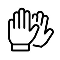 Simple Outline Two Hand Clapping Gesture Emotion Communication Icon vector