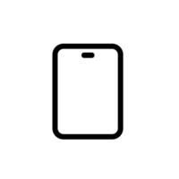 Simple Outline Modern Tablet Shape Smart Device Electronic Icon vector
