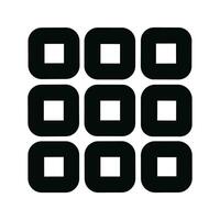 Outline Simple Grid Application Interface User Menu Icon Element vector