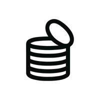 Minimalist Outline Opened Can Food Storage Container Icon Graphic vector