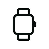 Outline Simple Smartwatch Minimalist Style Design Icon Symbol Illustration vector