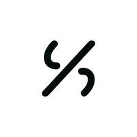 Minimalist Line Flow Wind Air Current Weather Element Icon Symbol vector