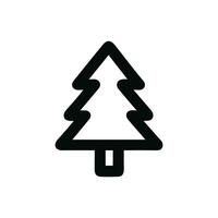 Simple Line Style Pine Tree Symbol Graphic Icon Illustration vector