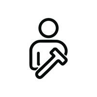 Outline Simple User Deactivate Remove Profile Silhouette Shape Icon vector