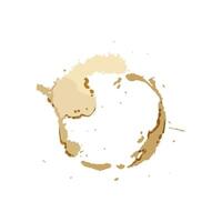 coffee solution stain cartoon element vector