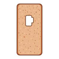cork unique phone case cartoon element vector