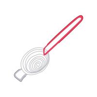 egg gadget separator tool cartoon illustration vector