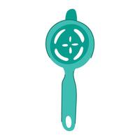 egg whites separator tool cartoon illustration vector