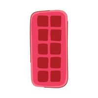 fresh versatile herb freezing tray cartoon vector