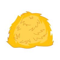 haystack field cartoon illustration vector