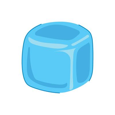 ice drinks cubes reusable cartoon illustration