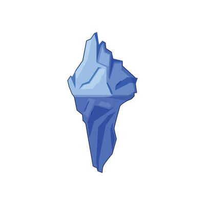 iceberg climate cartoon illustration