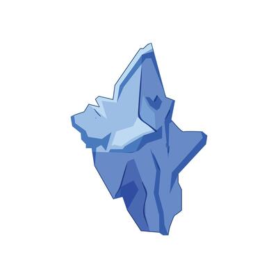 iceberg polar cartoon illustration