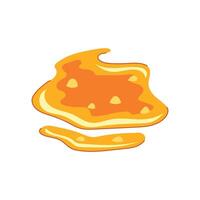 lava eruption puddle cartoon element vector
