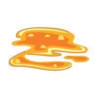 lava igneous puddle cartoon element vector