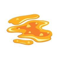 lava geothermal puddle cartoon element vector