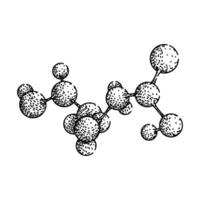 chemistry molecule atom sketch hand drawn element vector