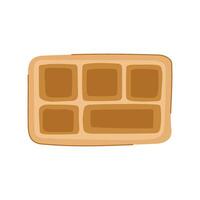 multi stackable section meal tray cartoon vector