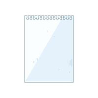 notebook s line page cartoon illustration vector