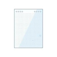 notebook journal line page cartoon illustration vector