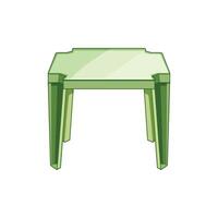 plastic stackable table cartoon illustration vector