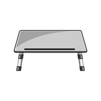portable dining lap desk cartoon illustration vector