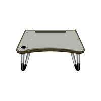 portable stackable lap desk cartoon illustration vector