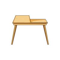 portable foldable lap desk cartoon illustration vector