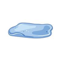 puddle shallow cartoon element vector