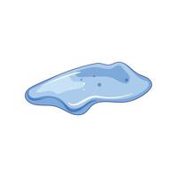 puddle reflection cartoon element vector