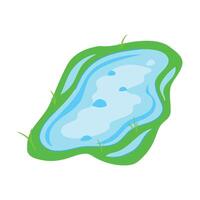 puddle rain cartoon element vector