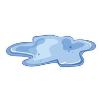 puddle mud cartoon element vector
