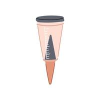 rain data gauge cartoon illustration vector