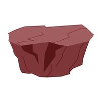 stone slate platform cartoon element vector
