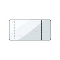 ticket event white cartoon illustration vector