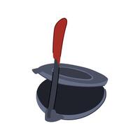 tortilla tool press cartoon illustration vector