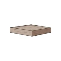 wood interface platform cartoon illustration vector