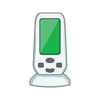 air particulate quality monitor cartoon element vector