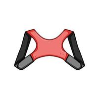 back support posture corrector cartoon item vector