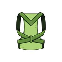 back alignment posture corrector cartoon item vector