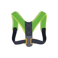 back spine posture corrector cartoon element vector