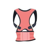 back alignment posture corrector cartoon element vector