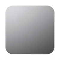 Square Rounded Gray Soft Shadow Background with Transparent Clipping Path for Design Use png