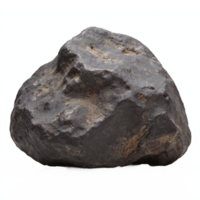 Natural Iron Meteorite Space Rock Rough Surface Meteor Stone Isolated on Transparent Background Clipping Path png