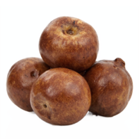 Fresh Whole Sapote Fruit Group Isolated on Transparent Background with Clipping Path png