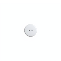 White Round Two Hole Button Sewing Tailoring Accessory Isolated on Transparent Background png