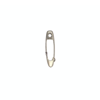 Metal Safety Pin Isolated on Transparent Background with Clipping Path for Easy Use png