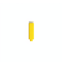 Yellow USB Flash Drive with Transparent Background Clipping Path Isolated on Blue png