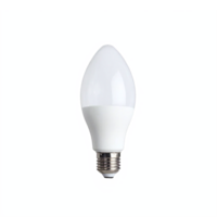 Energy Saving LED Light Bulb with E27 Base Transparent Background Clipping Path png
