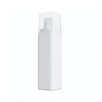 White Plastic Foam Soap Dispenser Bottle with Transparent Cap No Background Clipping Path png